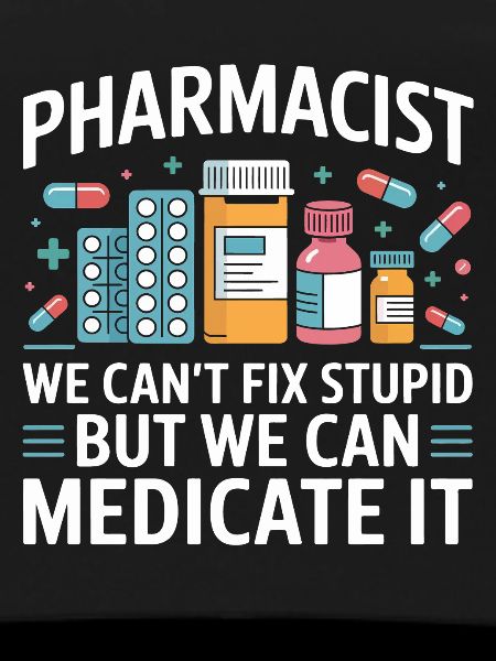 Pharmacist saying: Medicate It