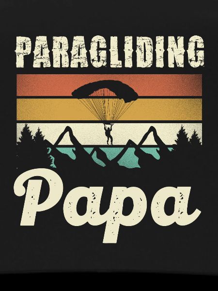 Paragliding Dad Motif