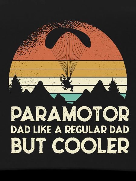 Paramotor Dad Retro Sunset