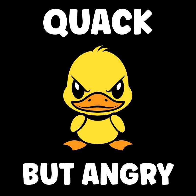 Furious Duck Cartoon