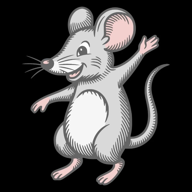 Souris heureuse danse rire danse danse rire heureuse