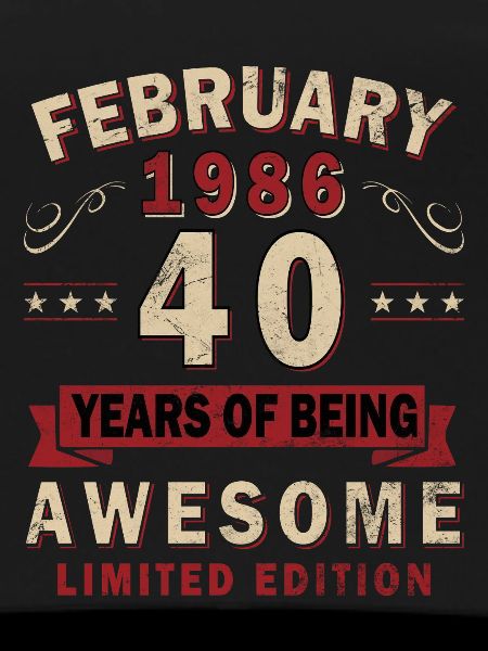 40th Anniversary – Year – February 1986