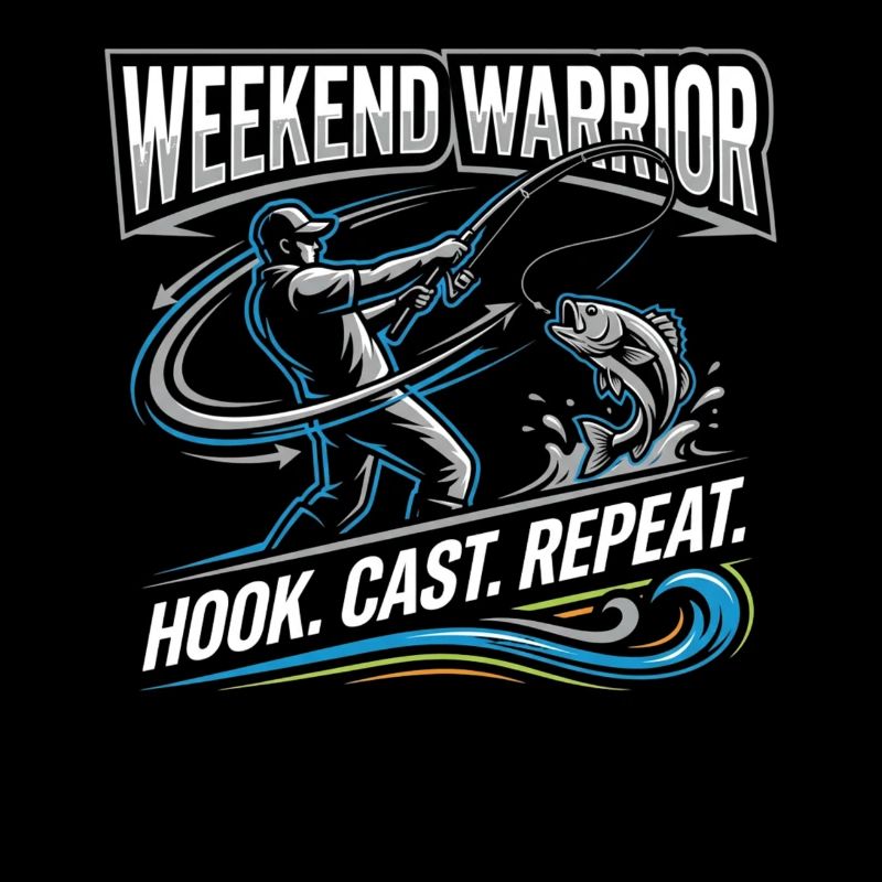 Pêcheur répété du Weekend Warrior Hook Cast