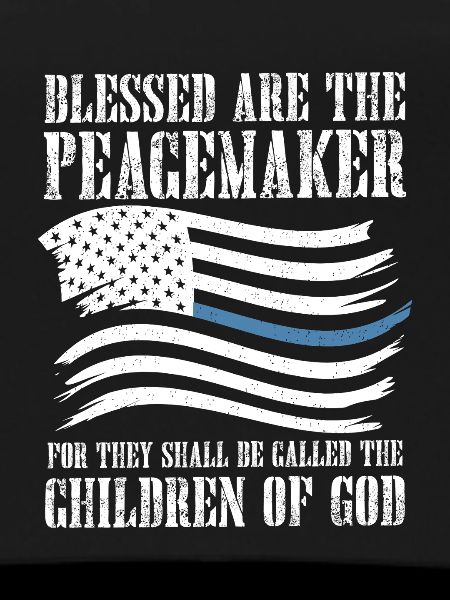 Peacemaker Flag Bible Verse Shirt