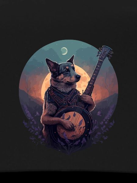 Banjo Playing Dog 