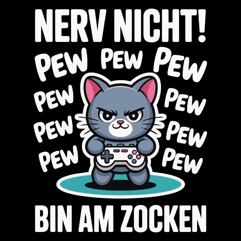 Courage Not I Gaming Cat Design