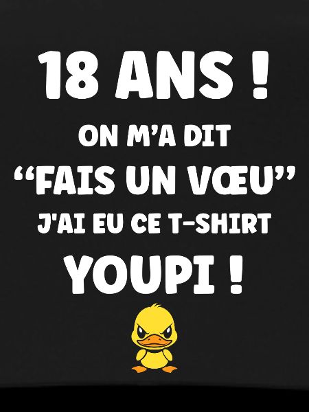 18 Ans Voeu Caneton T-Shirt