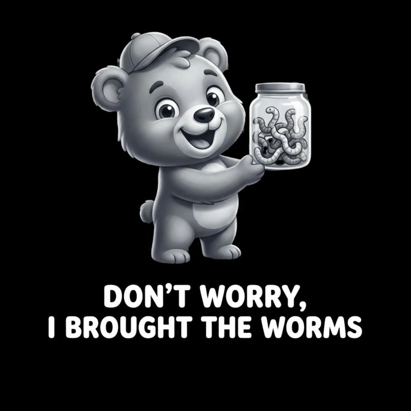 Don't Worry I Brought The Worms Angler Saying