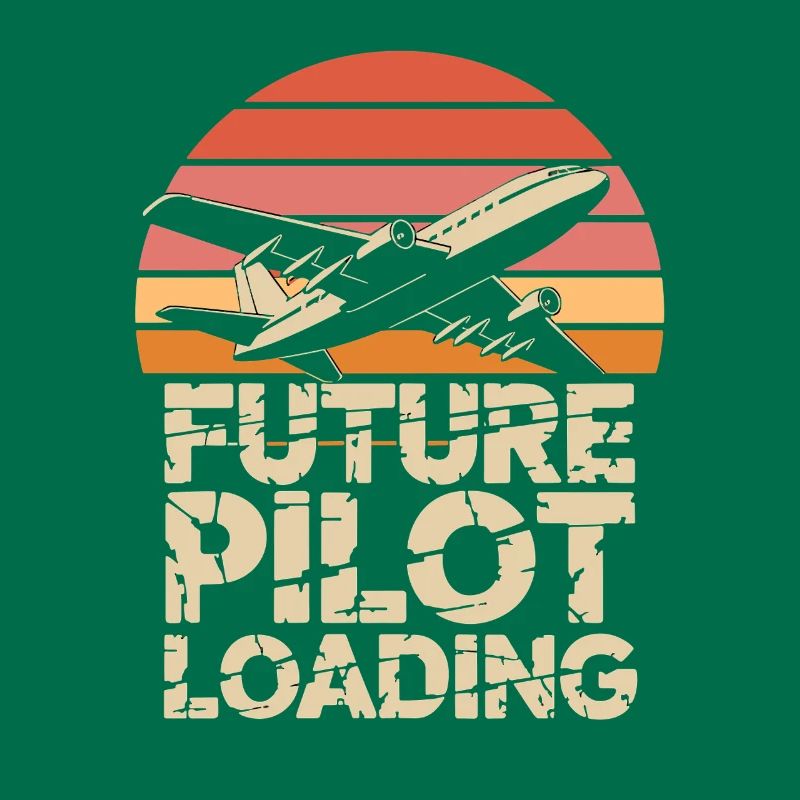  Future Pilot Loading Flugzeug Retro
