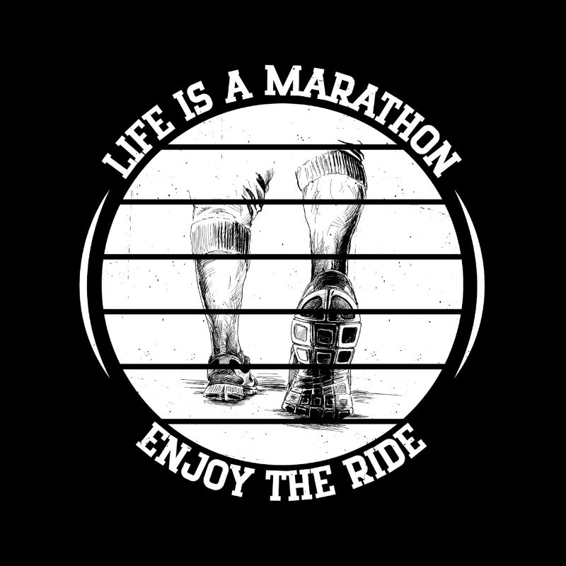 Marathon Runner Life Is A Marathon Running