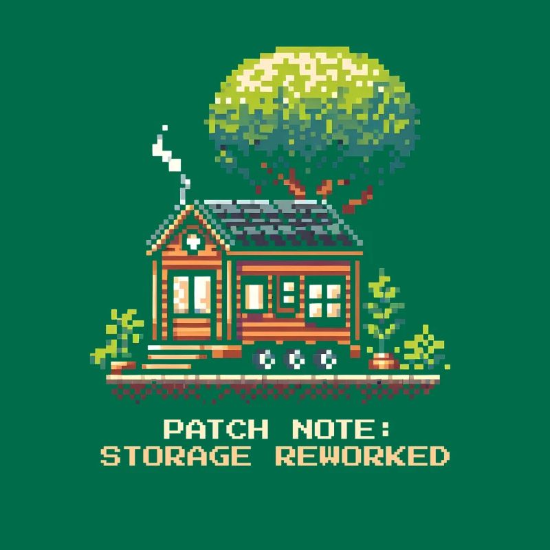 Storage space revised | Tiny House Order