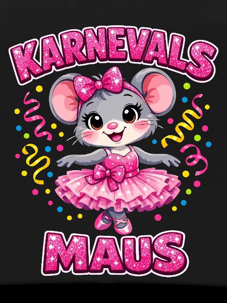 Karnevalsmaus Karneval Konfetti Geschenk