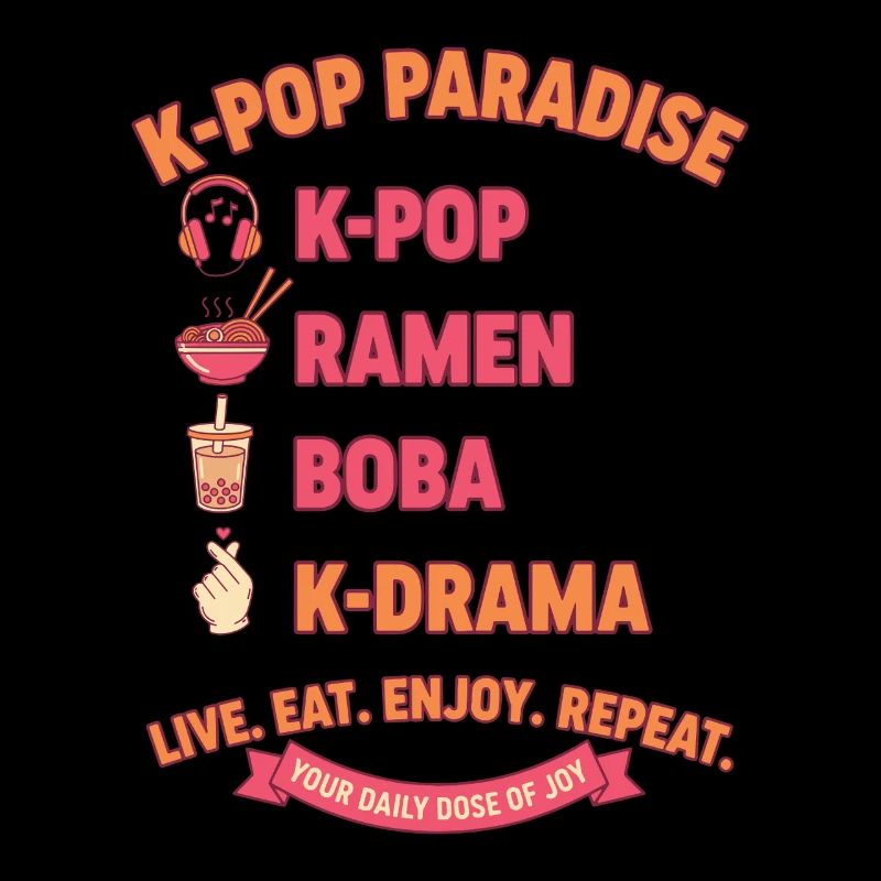 K-Pop Paradis Ramen Boba K Drame Live Manger Profiter
