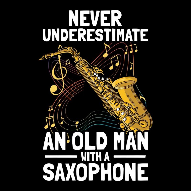 Old man with a Saxophon Saxophon Player