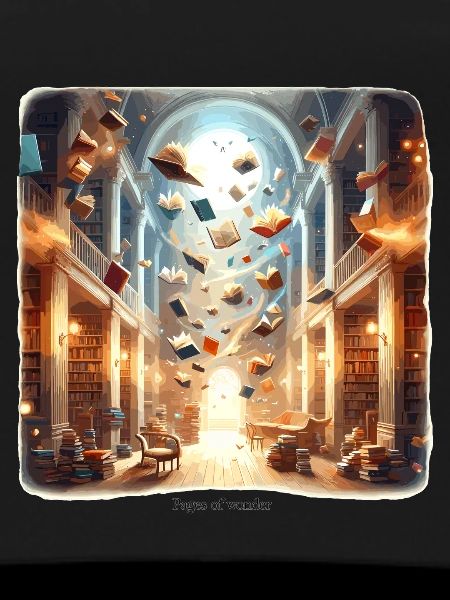 Library Magic: Flying Books