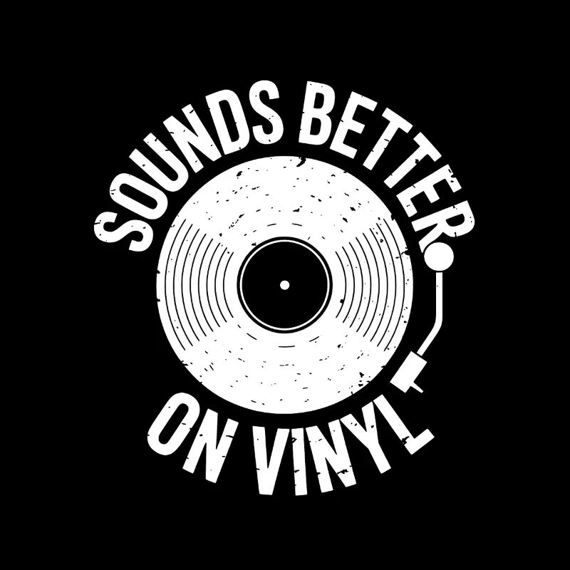 Sounds Better On Vinyl Logo Design