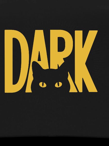 DARK Cat Eyes Minimal Design