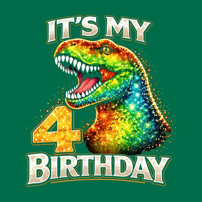C’est mon 4e anniversaire Dino Geburtstag