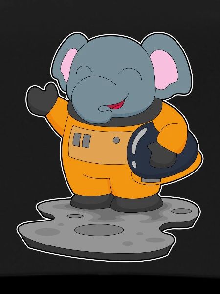 Elephant Astronaut Space