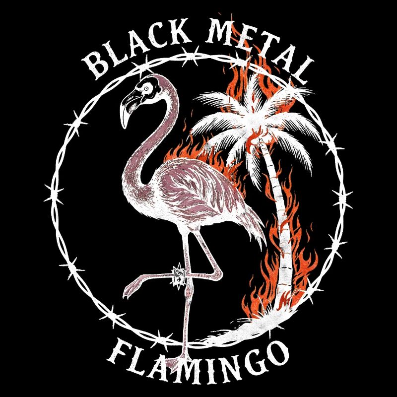 Black Metal Flamingo – Burning Palm Tree Gothic