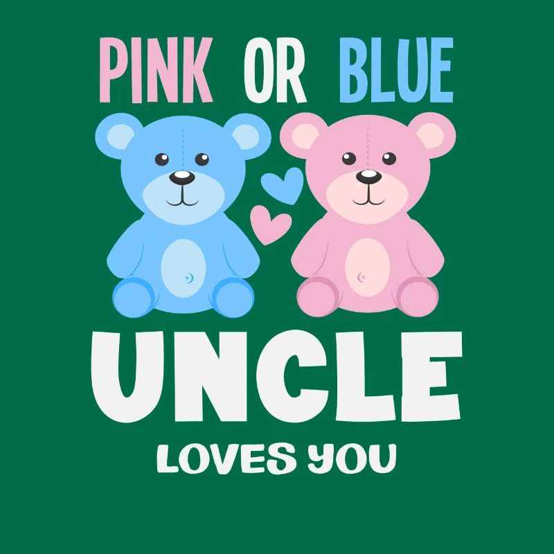 Pink Oder Blau Onkel Liebt Dich