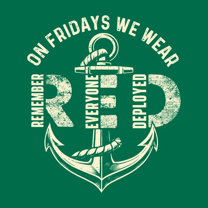 Freitags tragen wir Red Remember Deployed