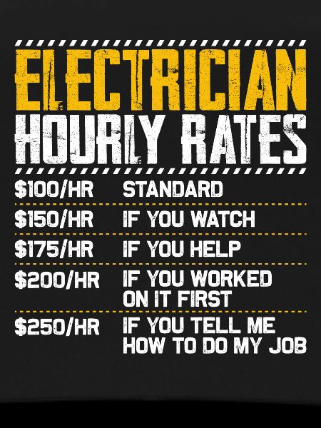 Electrician Hourly Rate Humor