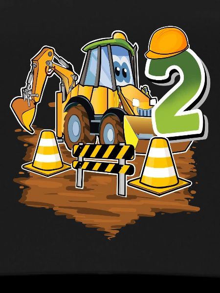 2 excavators 2nd birthday