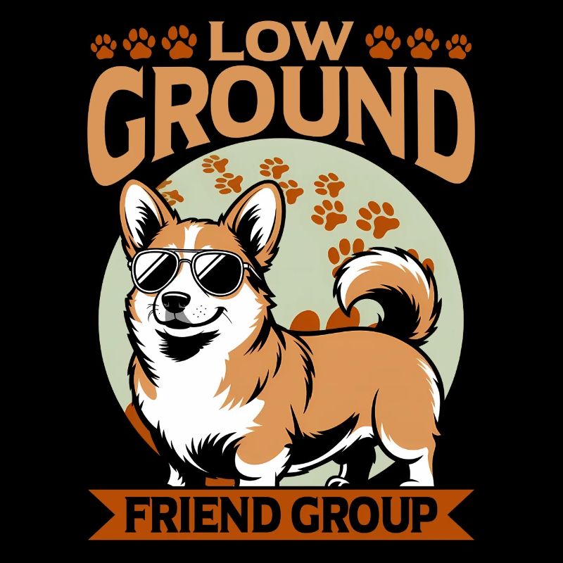 Corgi de race de chien drôle