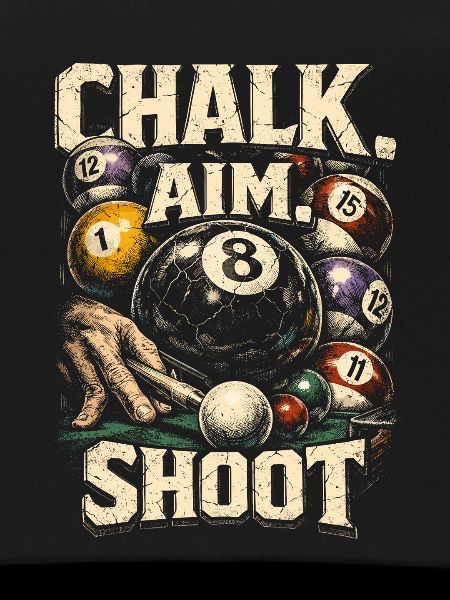 8-Ball Billiards Chalk Aim Shoot