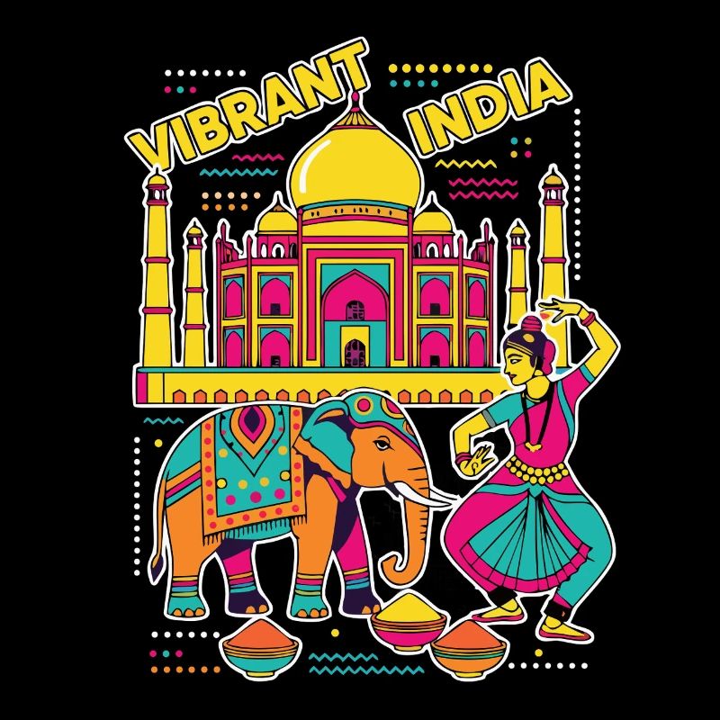 Taj Mahal de l’Inde vibrante