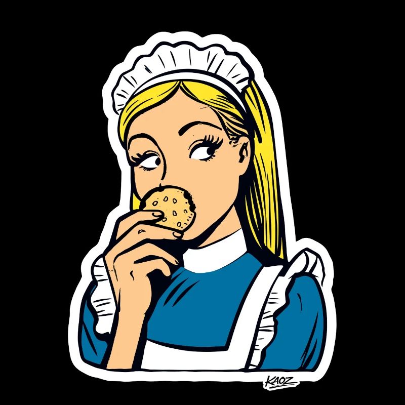 Maid and Cookie Pop Art