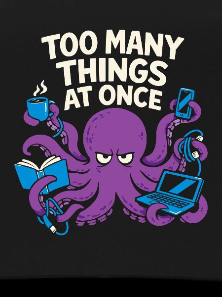Funny Octopus Overstimulated