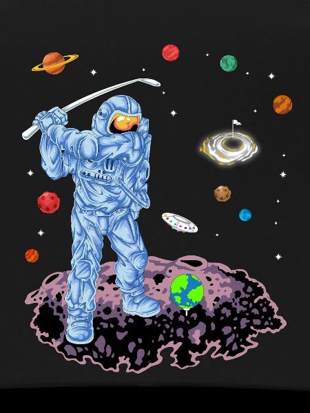Astronaut Space Golf Shirt