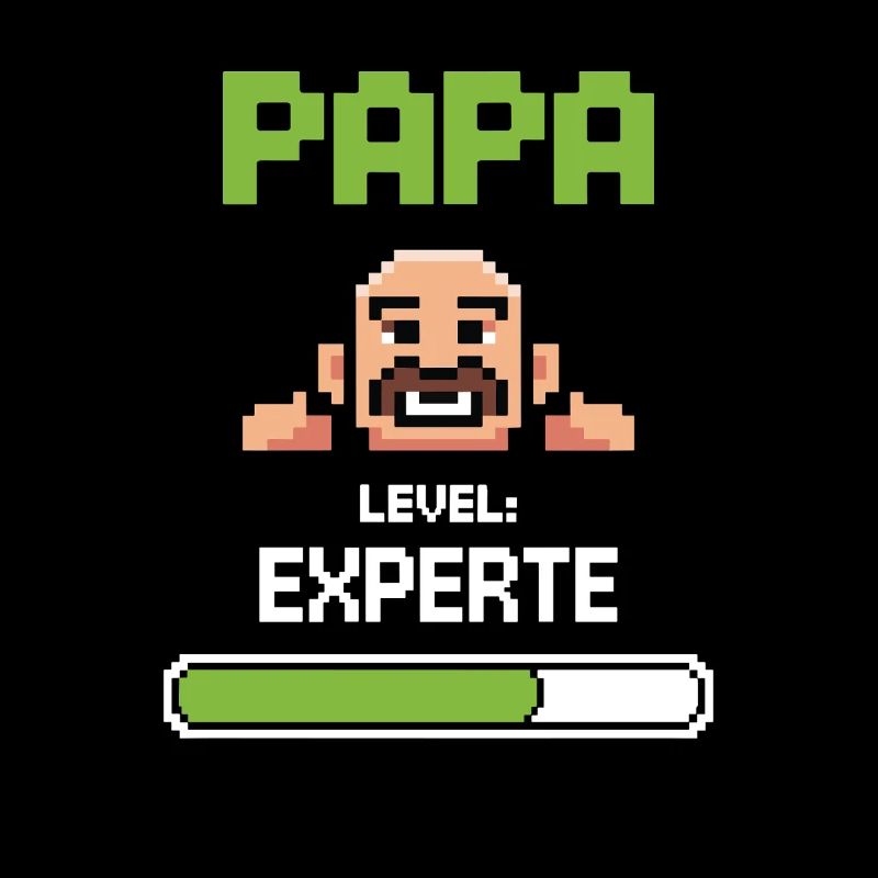 Gamer Papa Level Experte Design