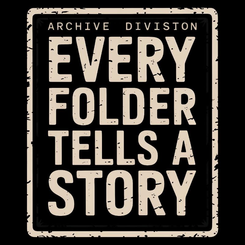 Every Folder Tells A Story Archival Print
