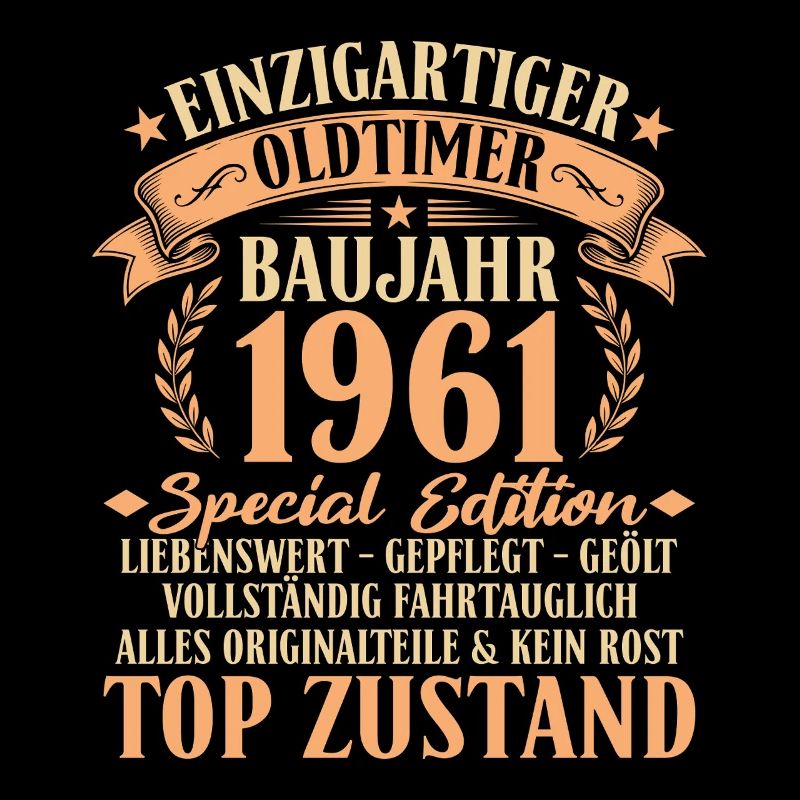 1961 Baujahr Oldtimer 65. Geburtstag Geschenkidee