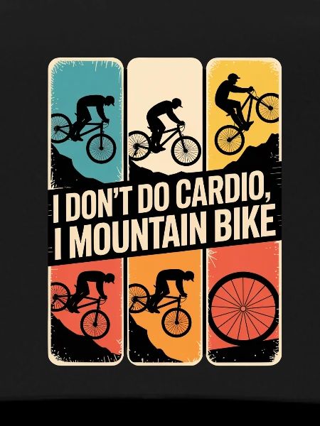 VTT, Descente, Action du cyclisme