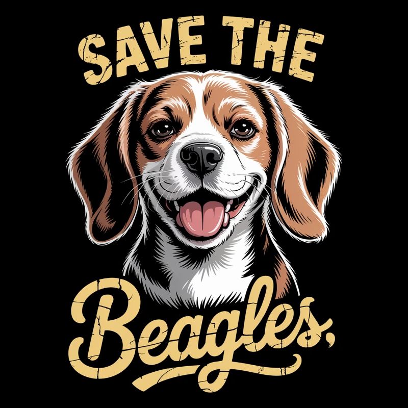 Save the Beagles Illustration