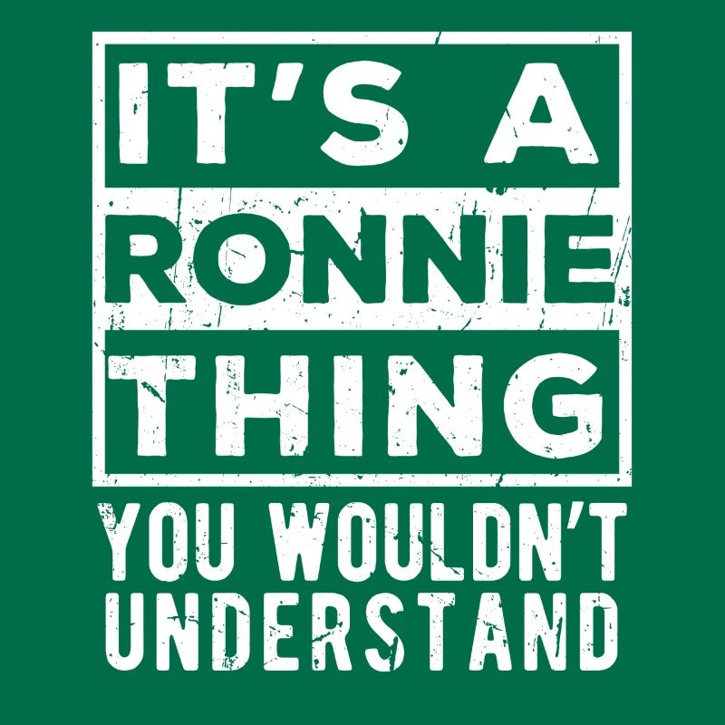 C’est une affaire de Ronnie que tu ne comprendrais pas