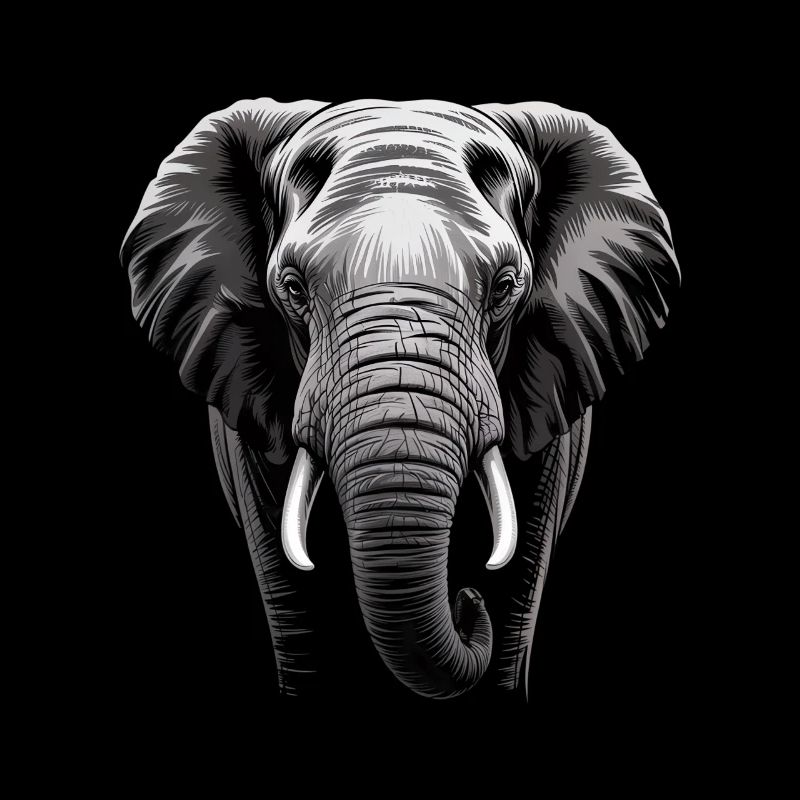 Éléphant tête d’éléphant