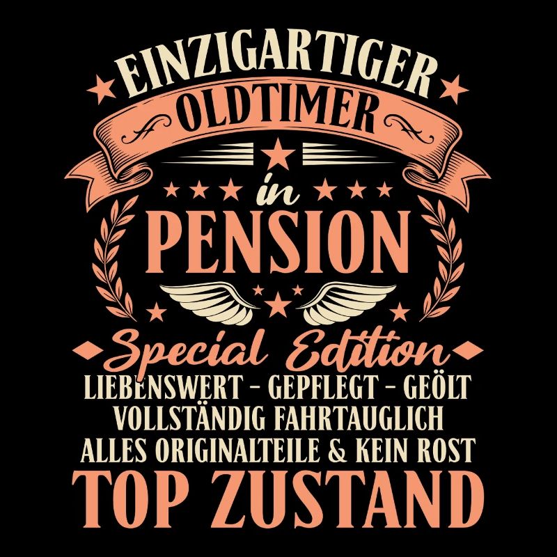 Pension Oldtimer - Beamter im Ruhestand Geschenk