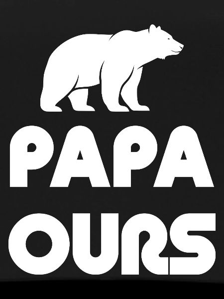 Papa Bear Silhouette