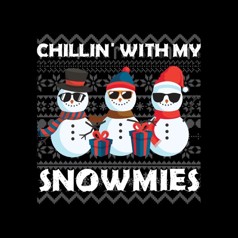 Snowmies Weihnachten Vilain Pull de Noël