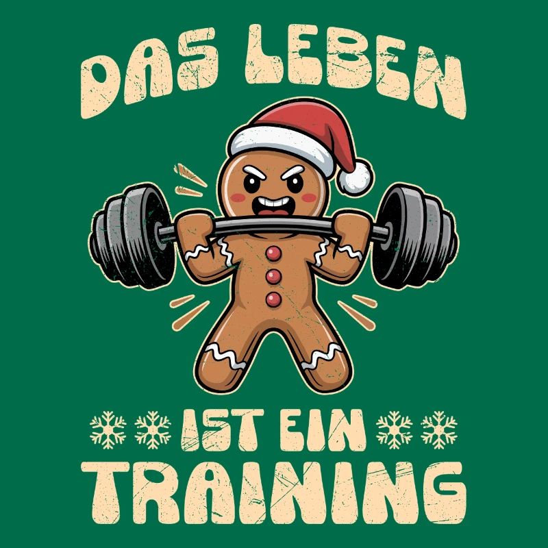 Lebkuchenmann DAS LEBEN IST EIN TRAINING Lustig