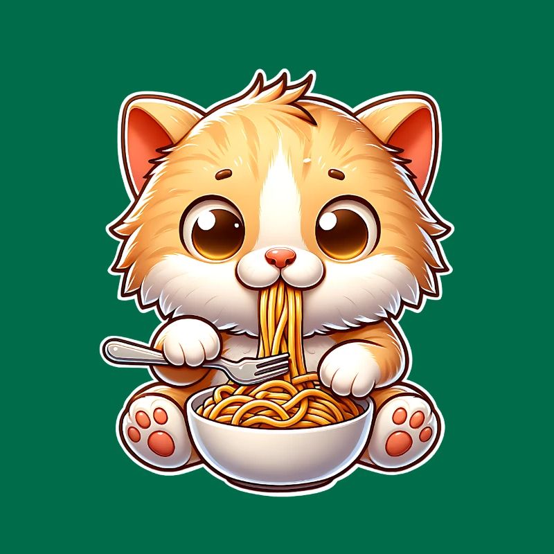 Kitten Spaghetti Pasta
