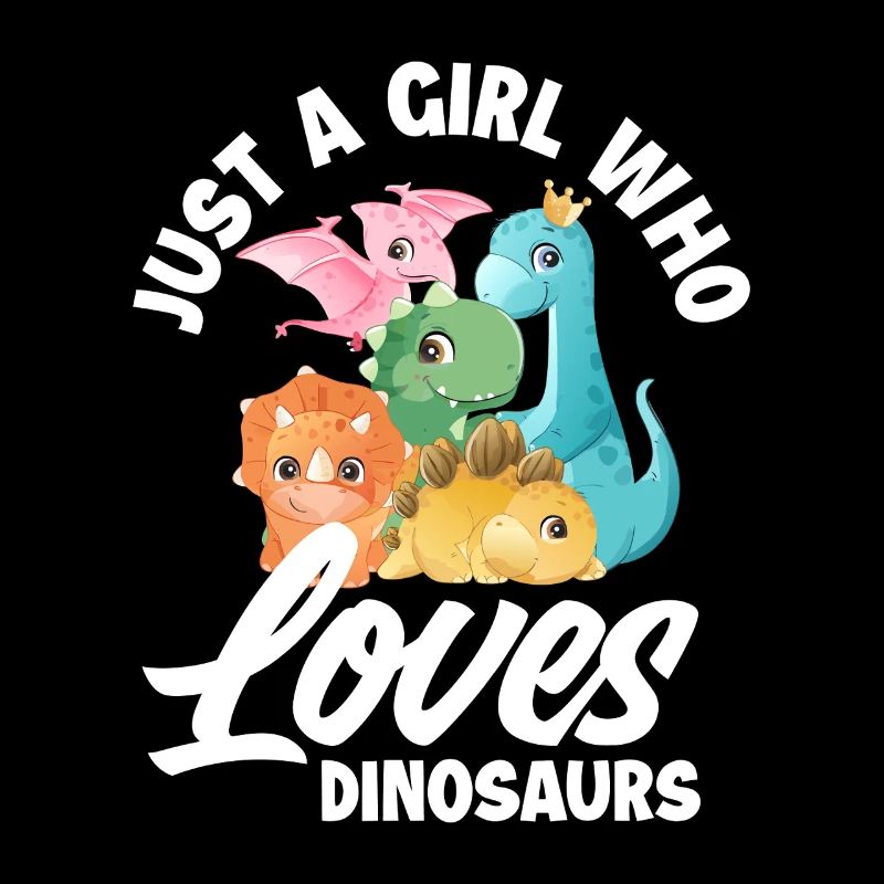 Nur ein Mädchen, das Dinosaurier liebt