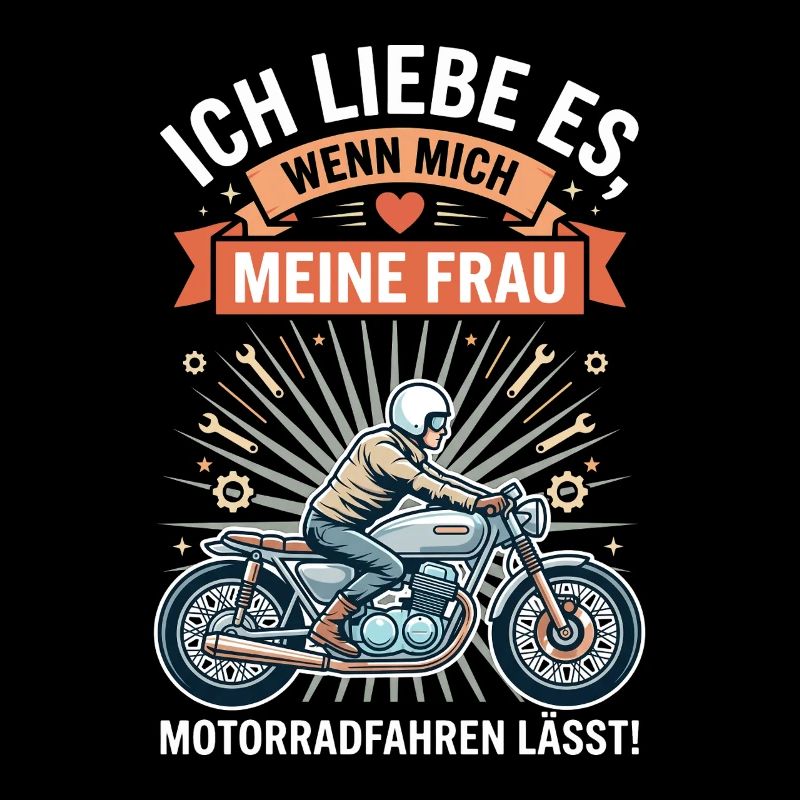 Motorradfahrer Ehemann Lustiger Spruch Biker