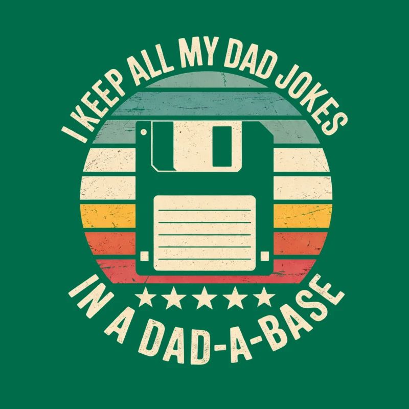 Retro Floppy Disk Humor Dad Jokes Database Database