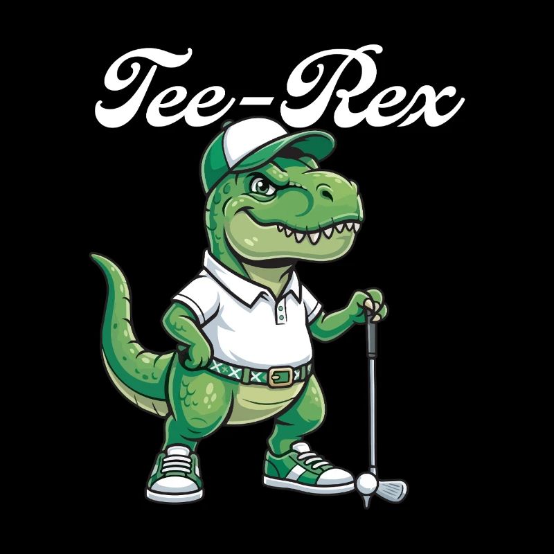 Tee Rex Dinosaurier-Golf Lustiger Golfer-Humor